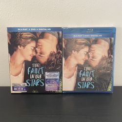The Fault In Our Stars Blu Ray DVD Combo Pack NEW SEALED w/ SlipCover Movie 2014