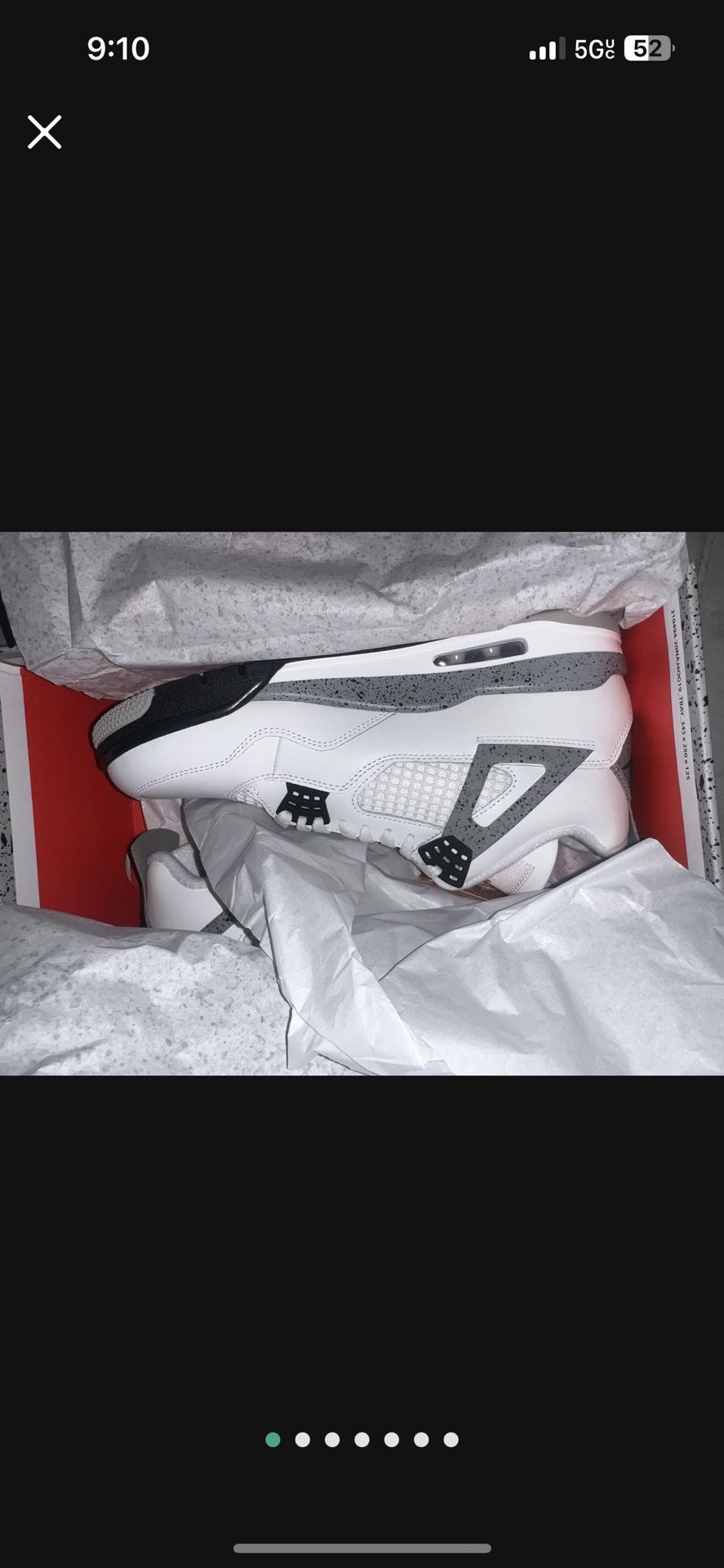 Jordan 4 White Cement New DS Og All