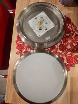 Two LED disk lights