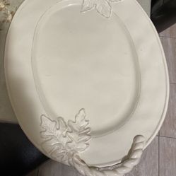Big ivory plate