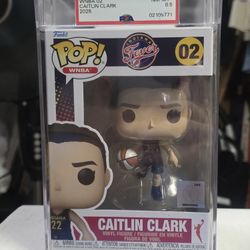 2025 FUNKO POP 02 CAITLIN CLARK Graded PSA 8.5