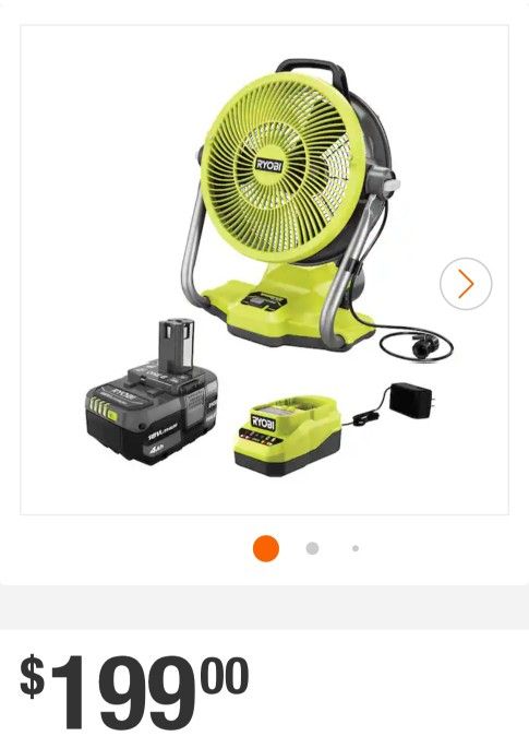 RYOBI introduces the 18V ONE+ Cordless Hybrid 12 in. Misting Fan