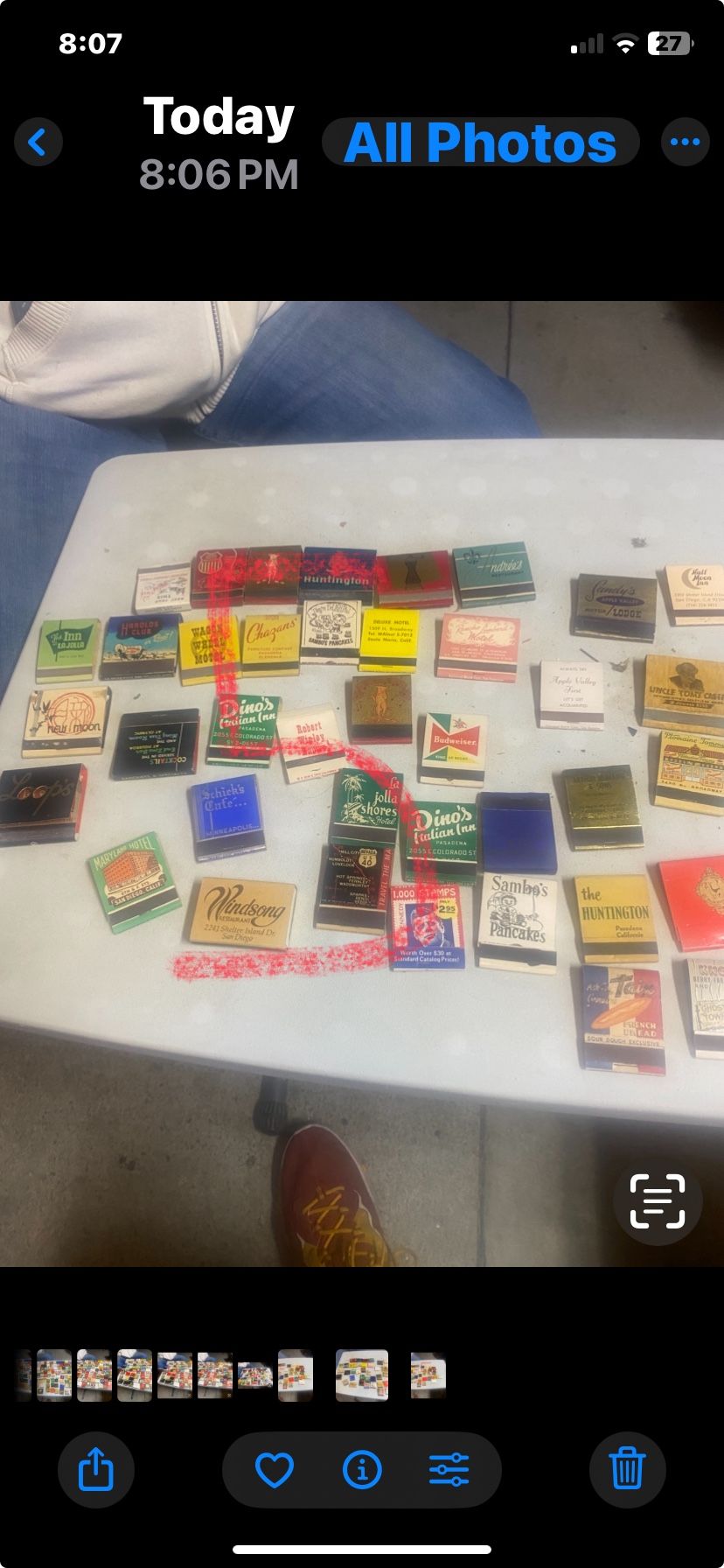 Decorative Vintage Matches