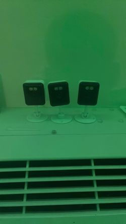 Lot of 3 Small Indoor Security Cameras