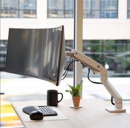 Ergotron – HX HD Premium Heavy Duty Gaming Monitor Arm, Single Monitor Desk Mount – for 1000R Curved Ultrawide Monitors Up to 49 Inches,  Retails for 