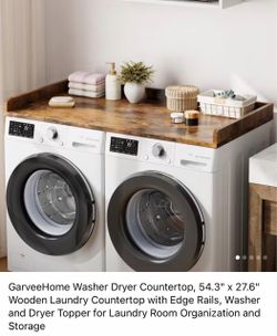 GarveeHome Washer Dryer WOODEN COUNTERTOP 54.3" x 27.6"