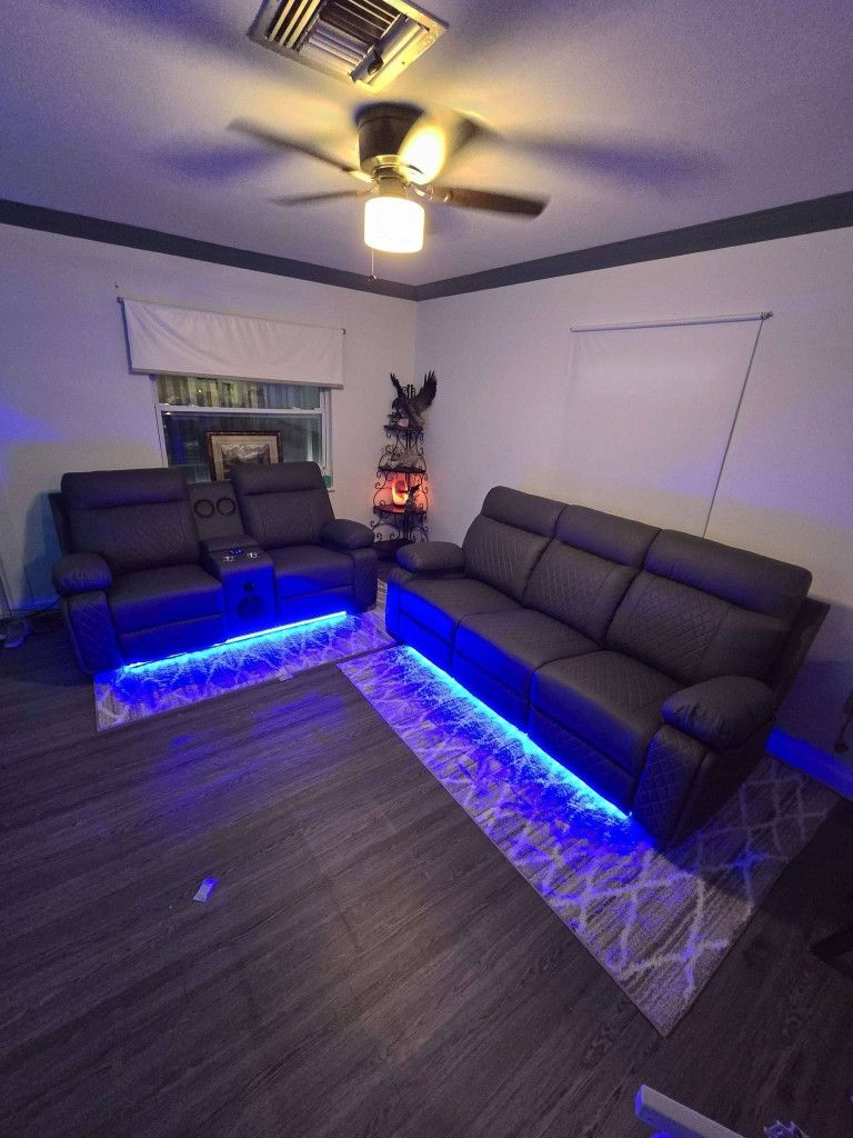 Brand New Power Reclining Sofa and Loveseat / Sofa y Loveseat Reclinables Electrico Nuevo a Estrenar... FAST DELIVERY 🚚