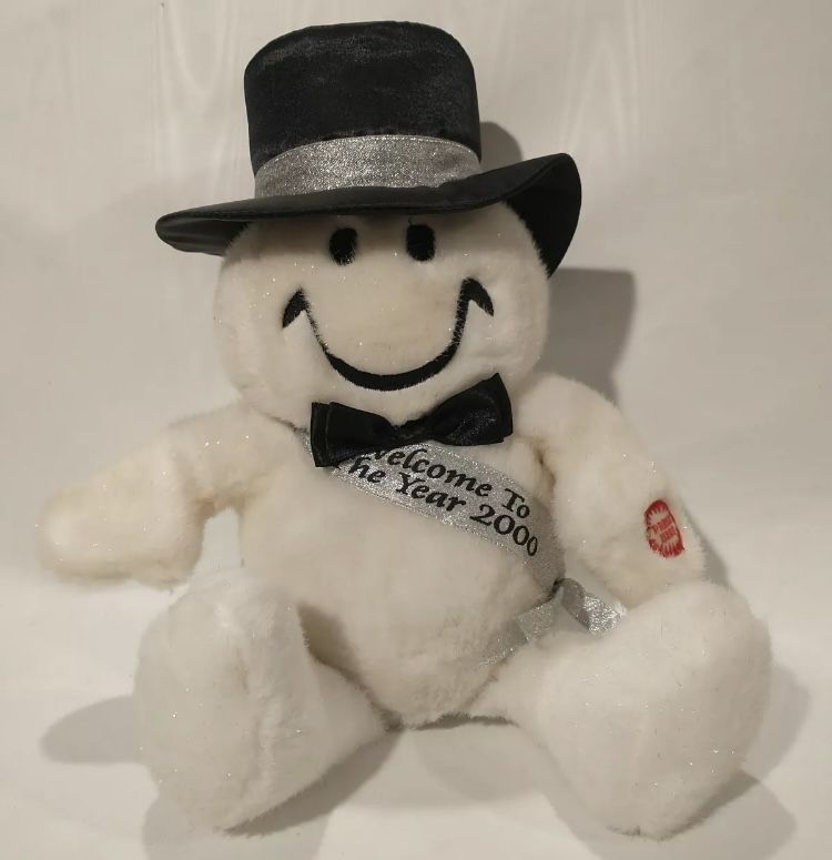 Smiley Face Collectible Millennium Plush Year 2000 Tickle Wiggle