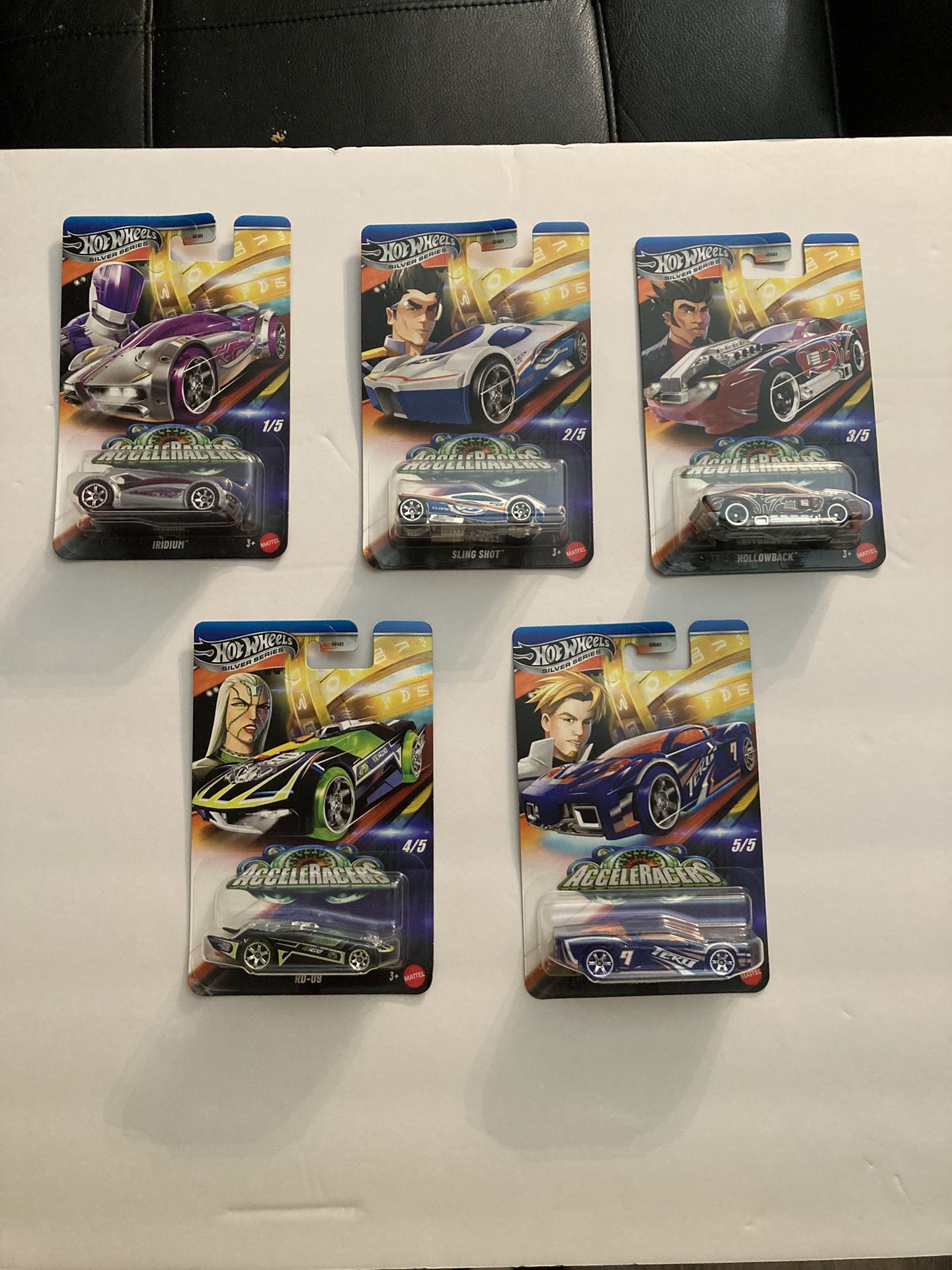 Hot Wheels 2025 Silver Series Acceleracers Full Set Lot of 5