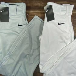 Brand New Nike Adult Swingman White Black Grey  Long Baseball Pants Men Sizes Small, Medium, Large, XL