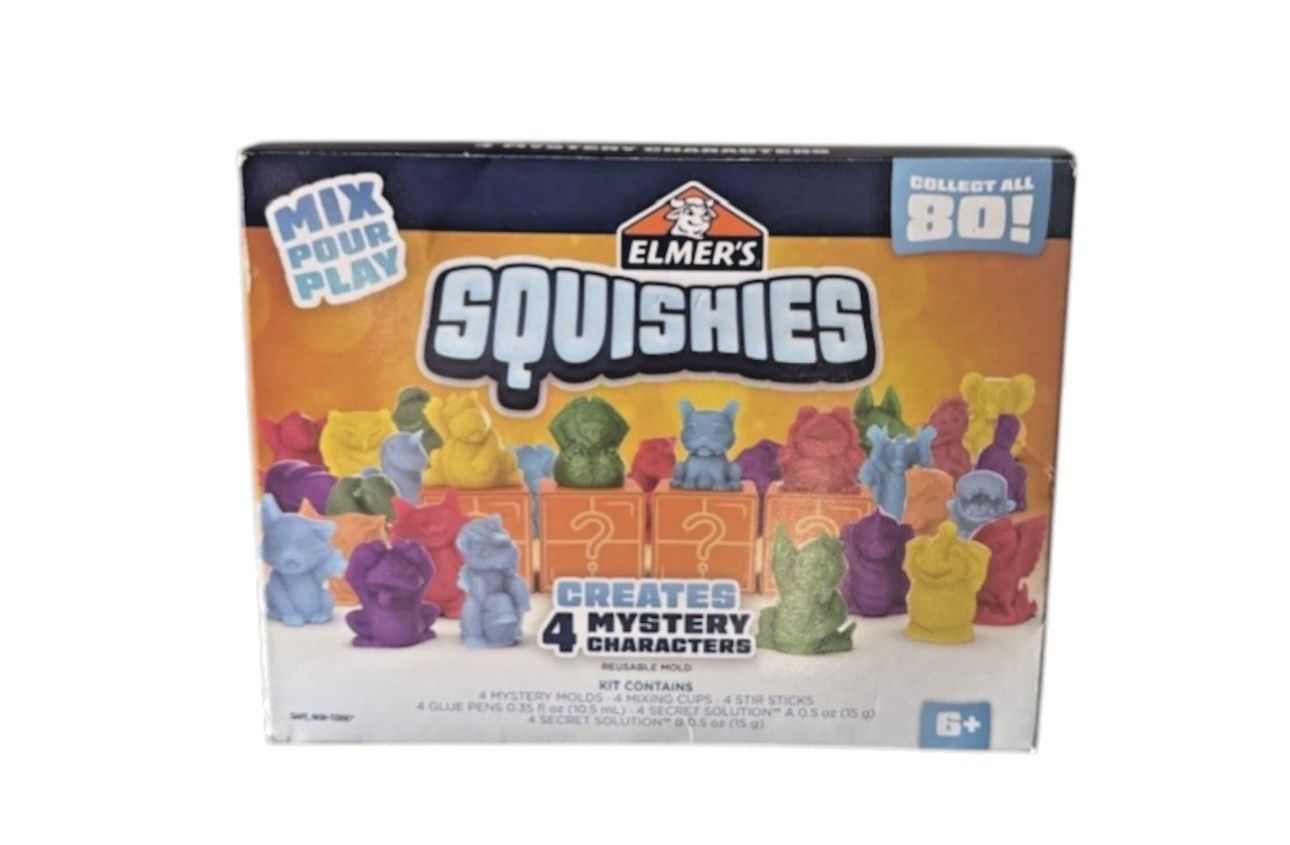 Elmer's 4ct Squishies DIY Toy Activity Kit Sensory Fidget New In Box