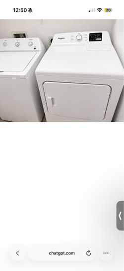 Whirlpool Washer and Dryer Set