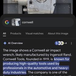 Cornwell Pneumatic Wrench 
