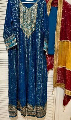 Chiffon Embroidered Dress