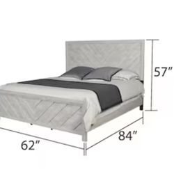 Queen Bed Frame + Free Box Spring