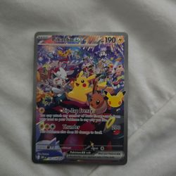 Pikachu ex 150/128  30th anniversary Pokémon Card