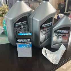 Oil Change Kit For A Mercury Vernado With  Lower Unit Lube