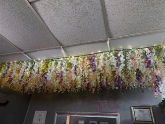 Wisteria flower ceiling decor