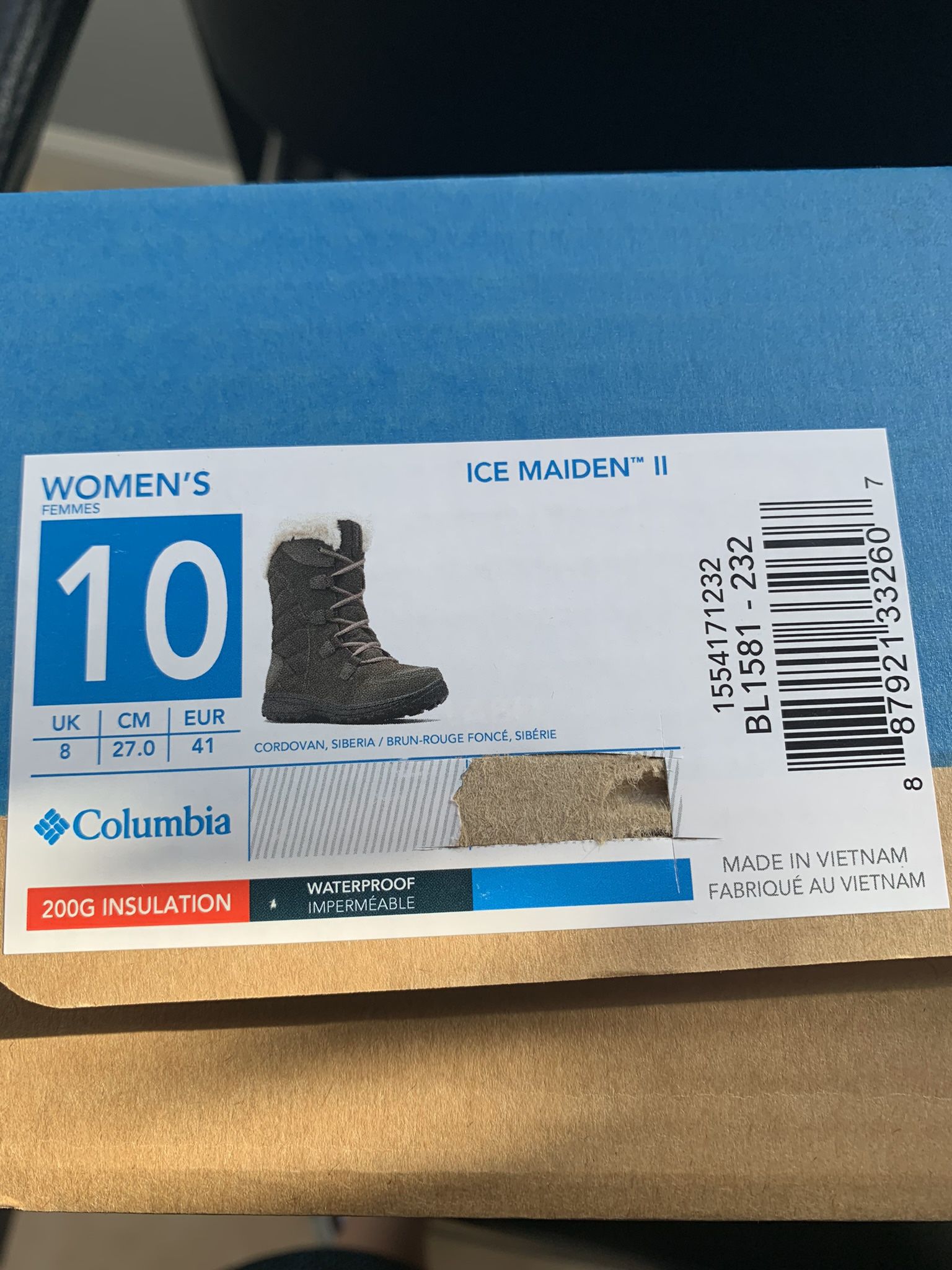 Columbia - Ice Maiden 2 Women’s Waterproof Snow Boots, Size 10
