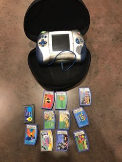 Leapster with case and games