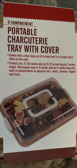 charcuterie tray with cover