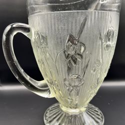 Antique carnival pitcher Iris patter