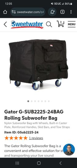 Gator Subwoofer Case With Wheels 