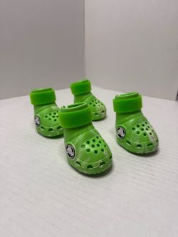 🐶BARK CROCS FOR DOGS SLIME GREEN SIZE M MEDIUM 26-50 LBS NEW