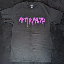 Vlone after hours discount acid drip tee black