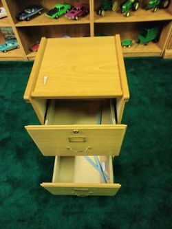 Two drawer file cabinet