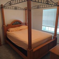 Bed Frame With Dresser And Mirror 