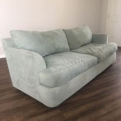 Sea-foam Blue Vintage Klaussner Sofa 