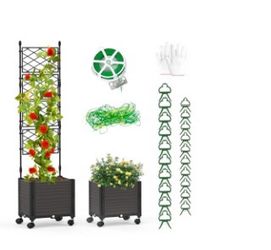 2 New Planter Boxes With Trellis 