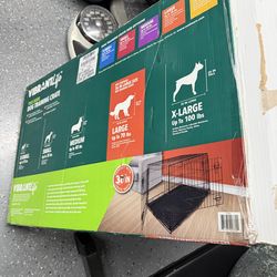 Large and medium dog metal crate