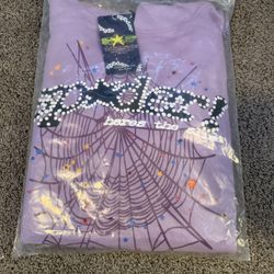 Purple Spider Hoodie Size Small