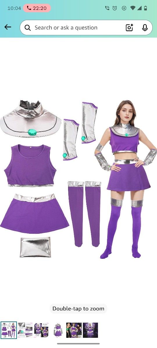 Starfire Costume 2x Plus Size