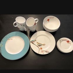 Simply Fine Lennox Chirp Bone China 20pc, 4-Place Setting, Set