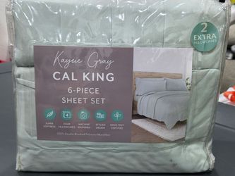 Kaycie Gray Cal King 6-Piece Sheet Set