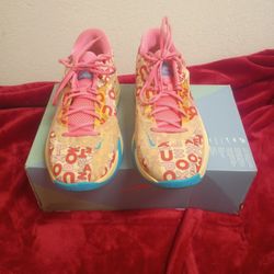 Nike Zoom Freak 4 Pale Vanilla Blue Lightning Men Size 12.5