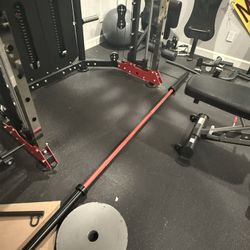 Olympic Barbell 7ft BRAND NEW (red and black)