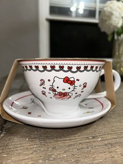 Hello Kitty Tea Cup Saucer Set