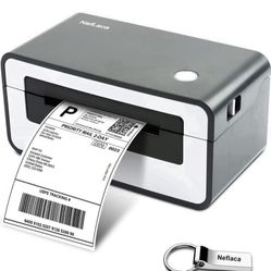 NefLaca Thermal Label Printer,4x6 High Speed USB Shipping Label Printer Commercial Direct Thermal Label Maker One Click Setup Compatible with Amazon, 