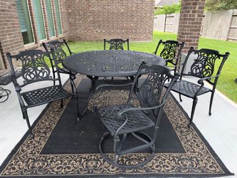 CAST ALUMINUM PATIO SET