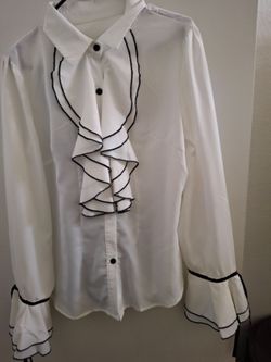 Long sleeve button down blouse