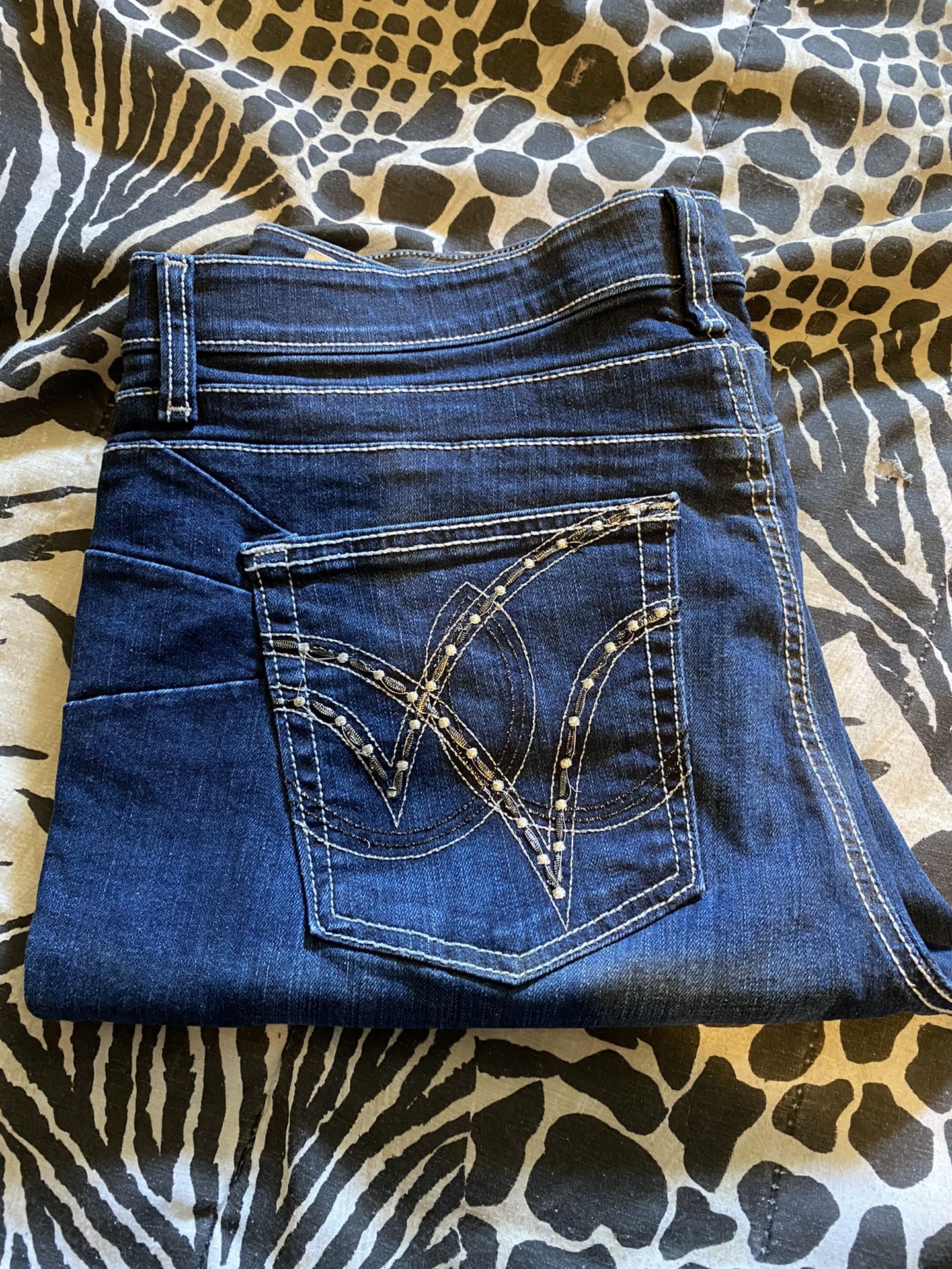Wrangler Q baby booty up jeans. 15/16x34