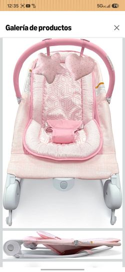 Summer infante mecedora y silla color rosa.