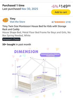 Toddler bed frame Unisex