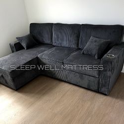 New Black Sofa 