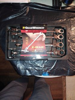 Gearwrench 9pc. XL X-BEAM Flex Combination Ratcheting Wrench Set. . . Sku # 85298
