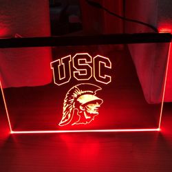 USC TROJANS LED NEON LIGHT SIGN 8x12